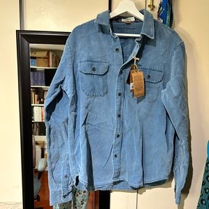 Tailor Vintage heavy brushed twill over shirt shacket M